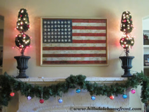 how to decorate a christmas mantel