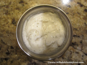 low fat low calorie ranch dip spread