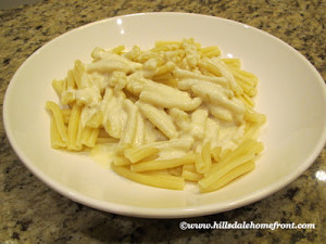 three cheese fettuccine alfredo