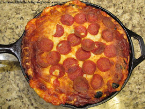 cast iron deep dish pizza