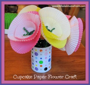 cupcake paper craft to do for kids