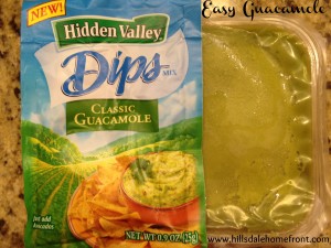 hidden valley dips guacamole