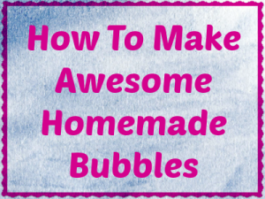 homemade bubble solution