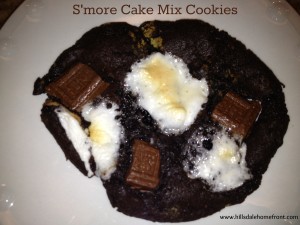 s'more cake mix cookies