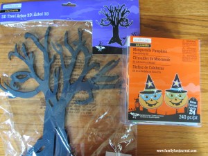 halloween calendar supplies