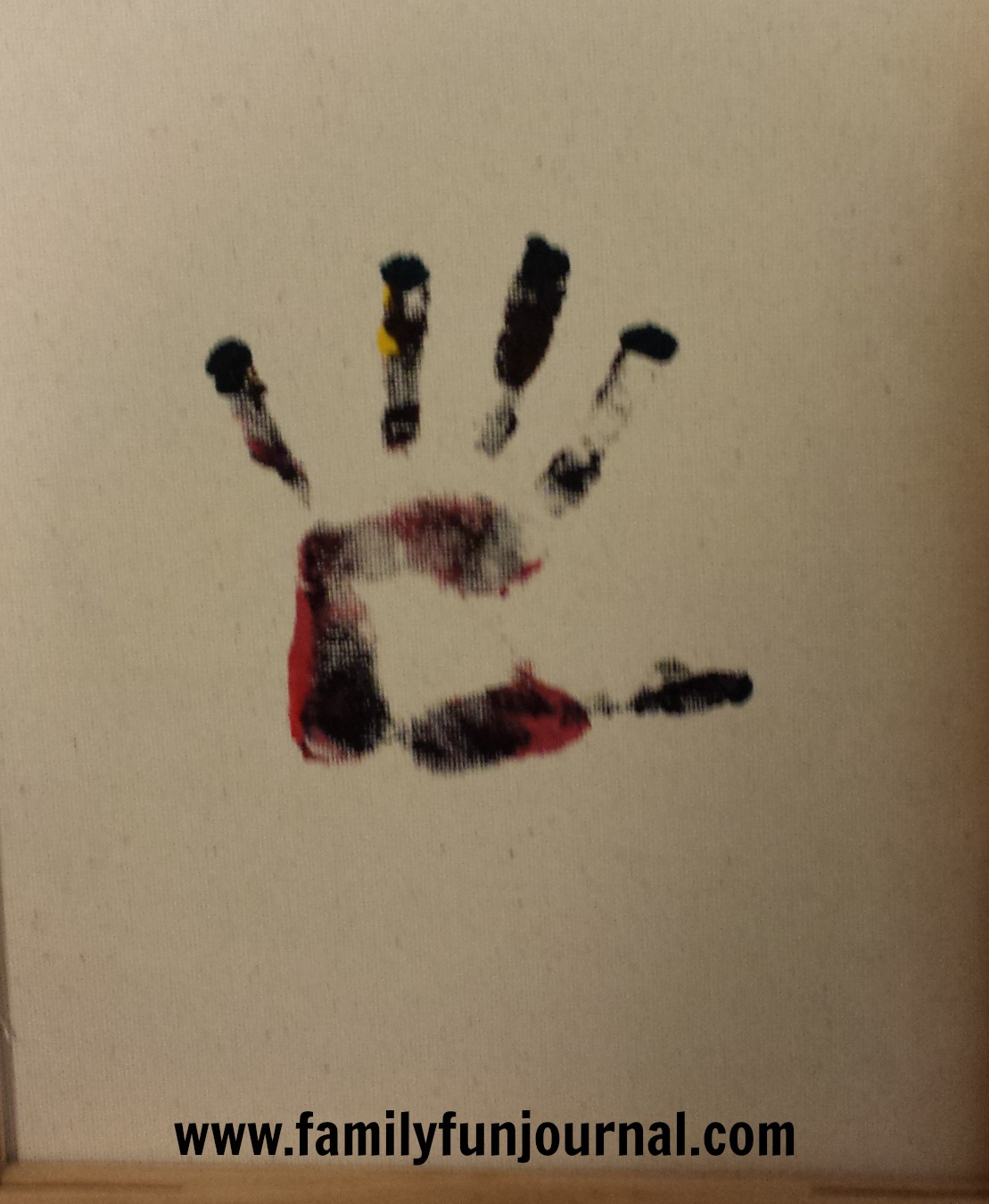 homemade christmas gift craft for kids hand print