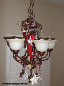 elf on the shelf with christmas lights