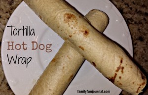 tortilla hot dog wrap