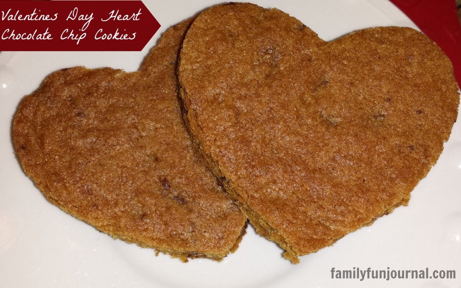 valentines day chocolate chip cookies