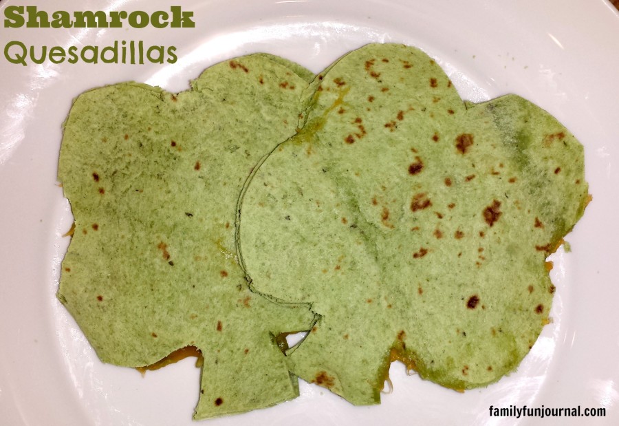 shamrock quesadillas