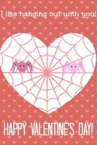 spider valentines day card