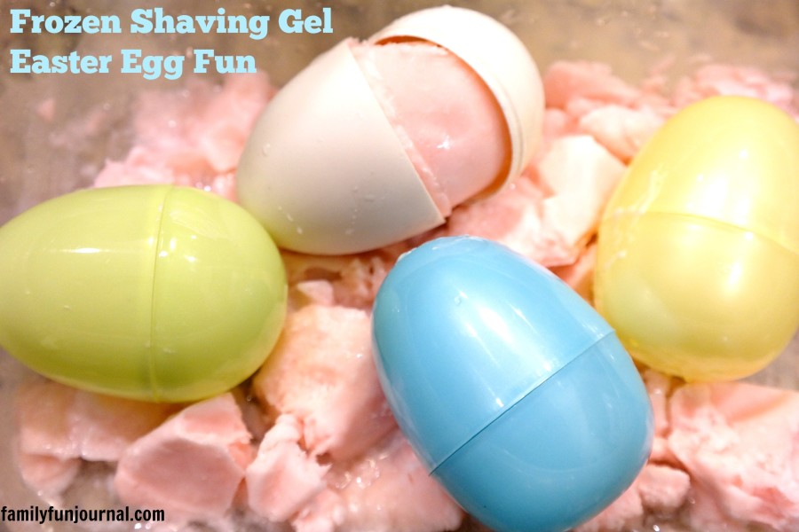 frozen shaving gel easter egg
