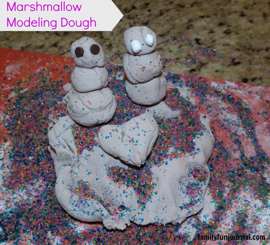 marshmallow modeling playdough recipe