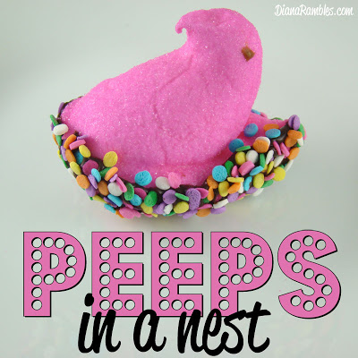 peeps in a nest