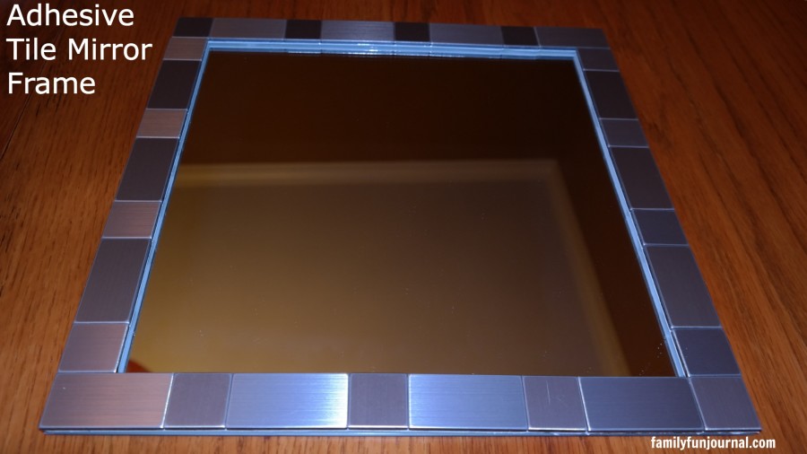 adhesive tile mirror frame diy