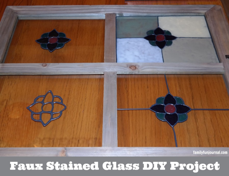faux stained glass diy