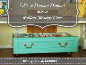DIY-a-Dresser-Drawer-Rolling-Storage-Cart