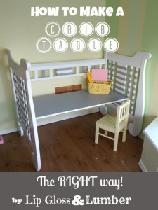 how to make a crib table