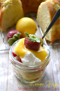 lemon ginger strawberry shortcake desserts