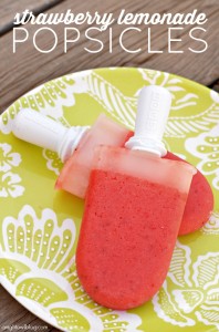 strawberry lemonade popsicles