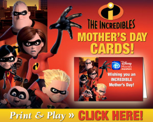 Disney Printable Mother's Day Cards - Family Fun Journal