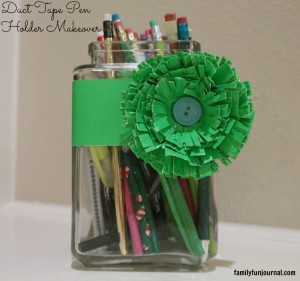 duct tape pen holder