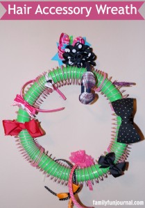 diy hair accessory wreath