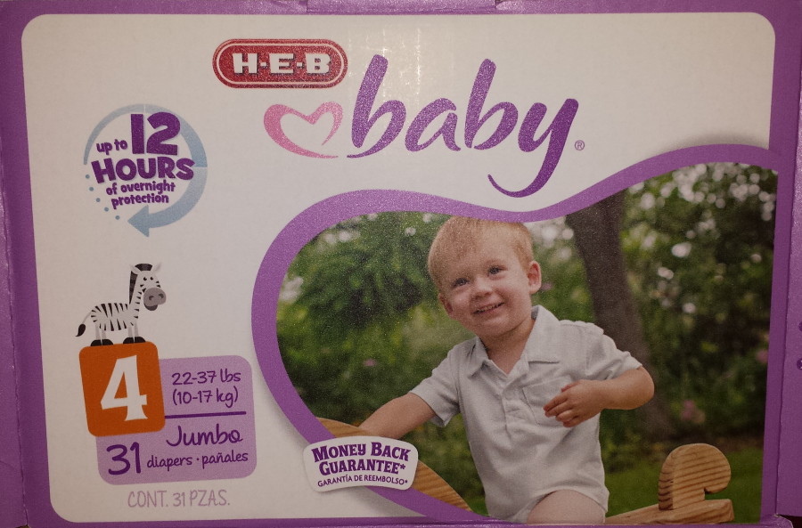 heb diapers