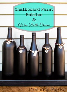 chalkboard paint bottles