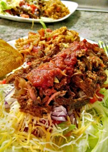 salsa beef taco salad