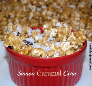 samoa caramel corn