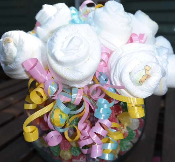 diy parents choice diaper bouquet