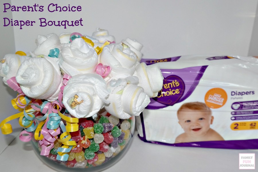 parents choice diaper bouquet