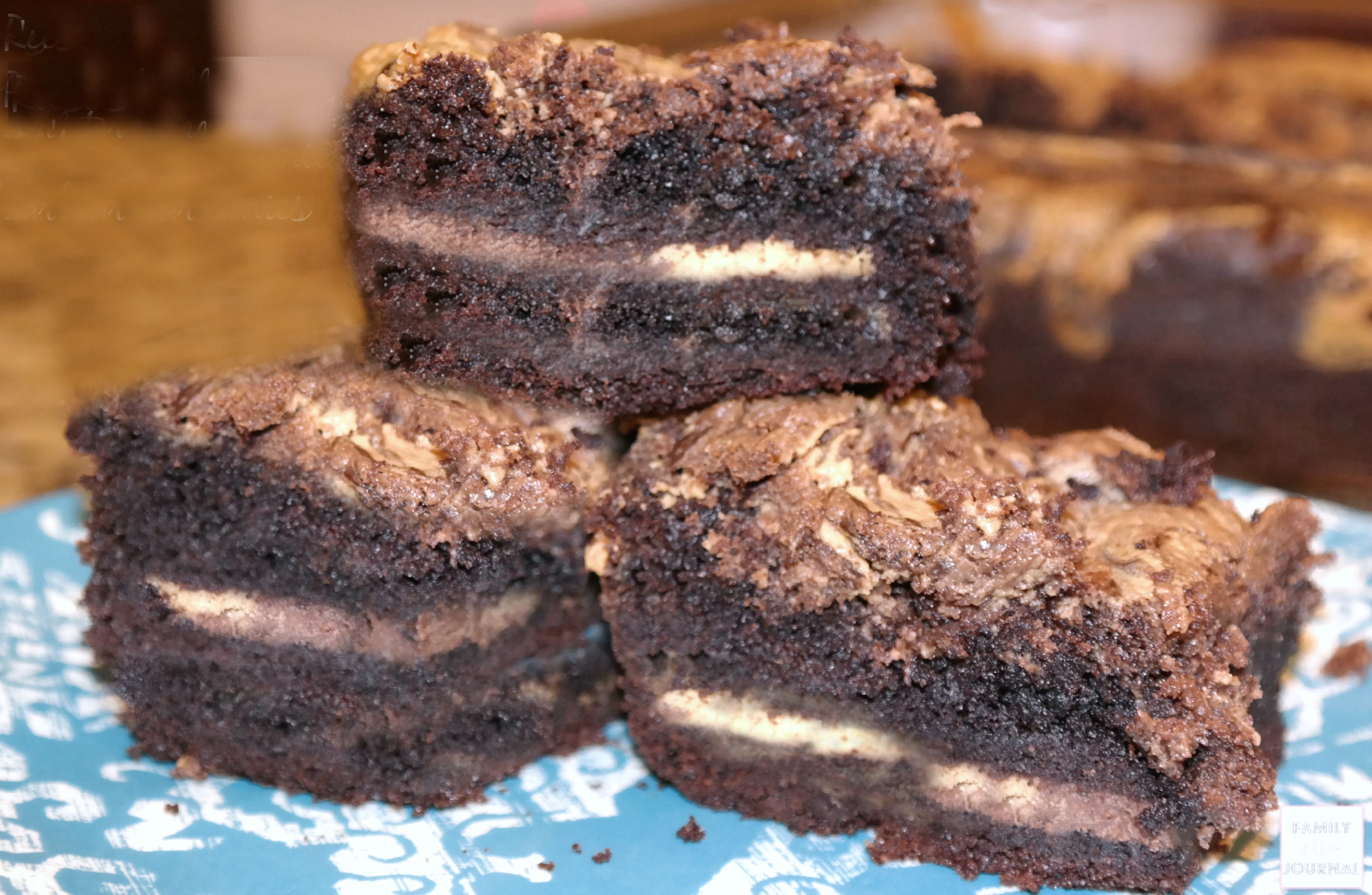 reeses cup oreo stuffed brownies