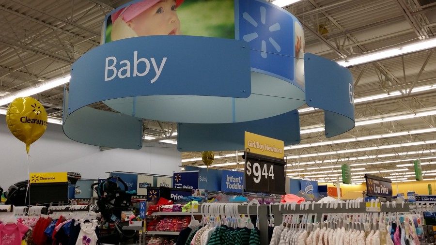 Walmart shop baby department