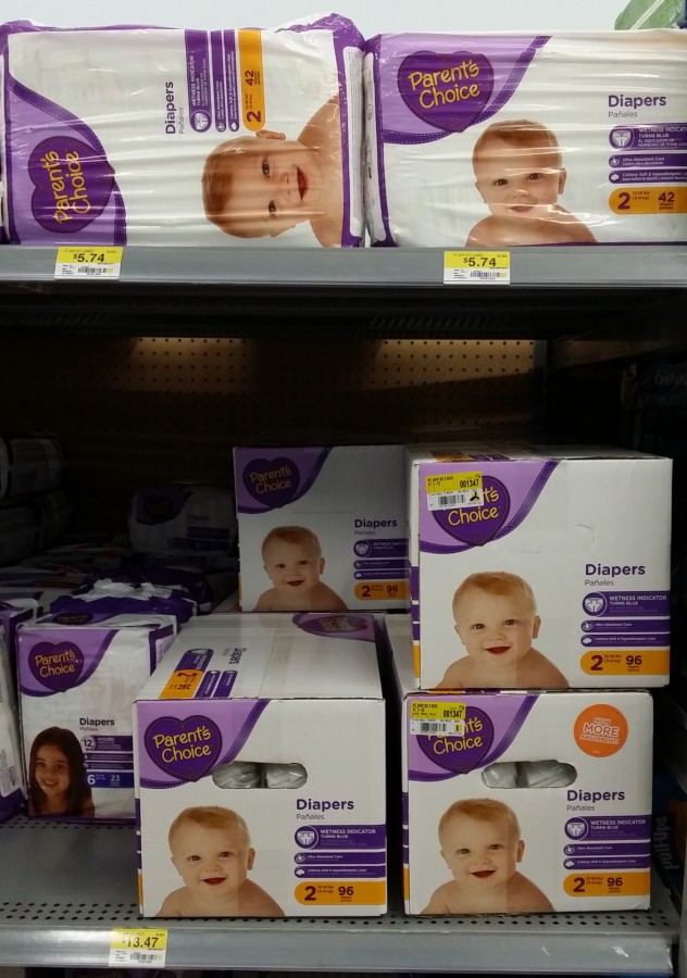 walmart diapers