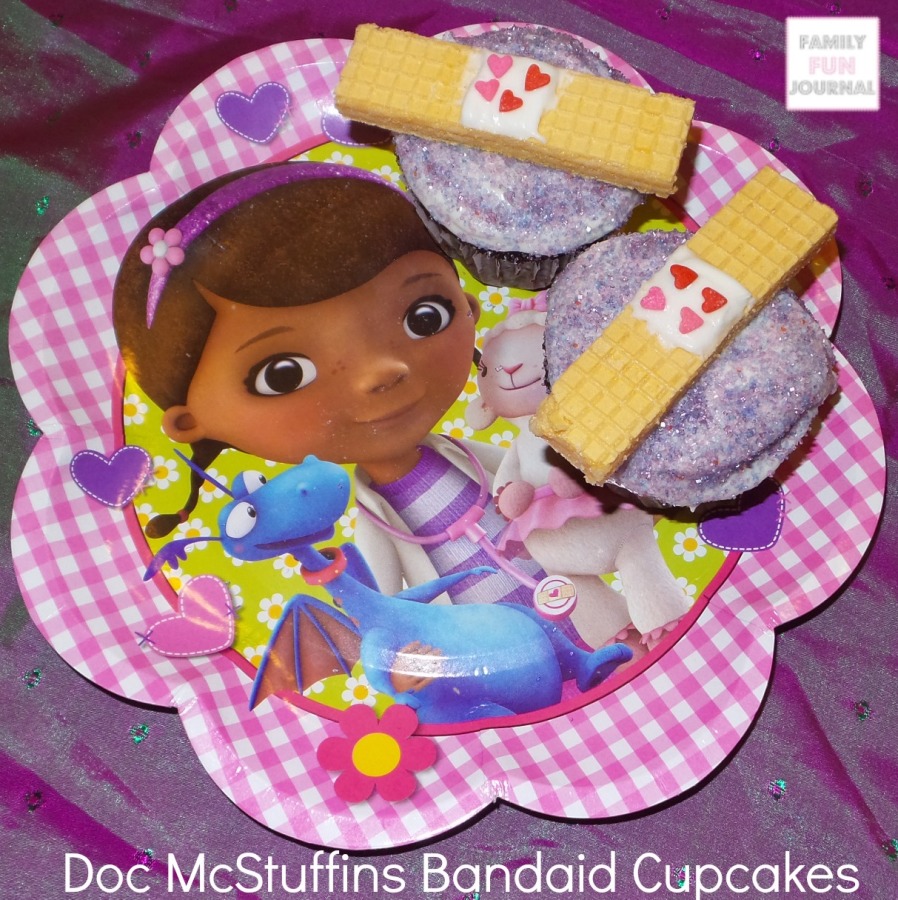doc mcstuffins bandaid cupcakes