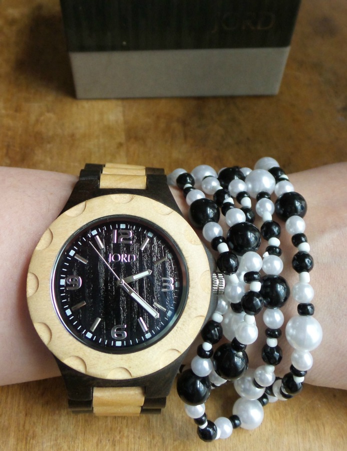 jord wood watch pearls