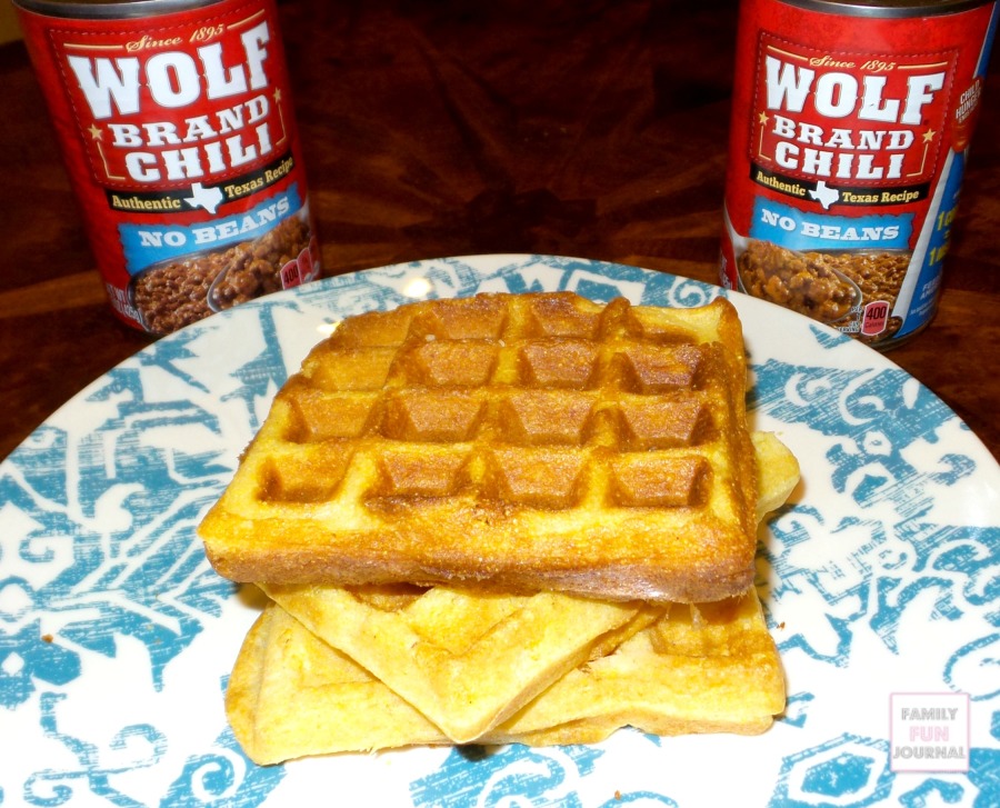 wolf brand chili waffles