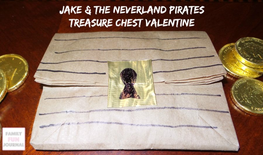 jake & the neverland pirates treasure chest valentine
