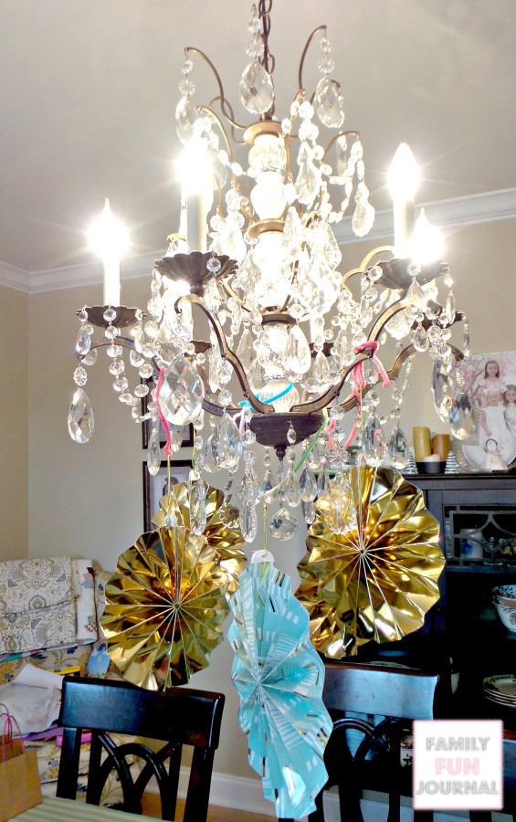 princess party chandelier
