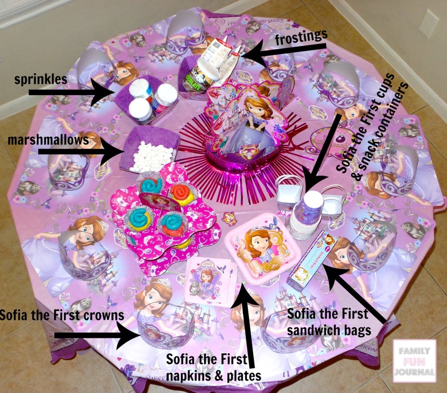 sofia the first party supplies