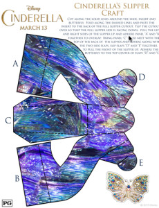 cinderella slipper craft