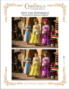 cinderella spot the difference