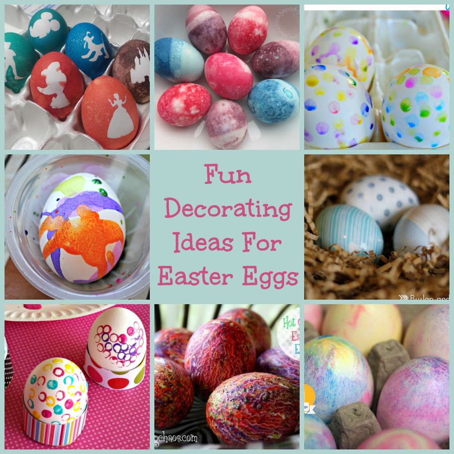 decorating easter eggs