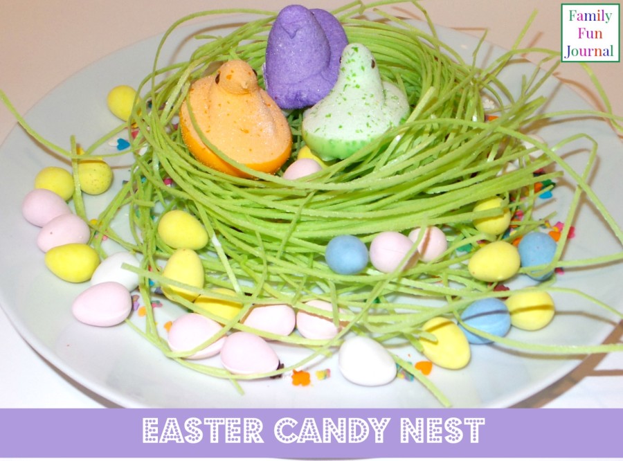 easter candy nest