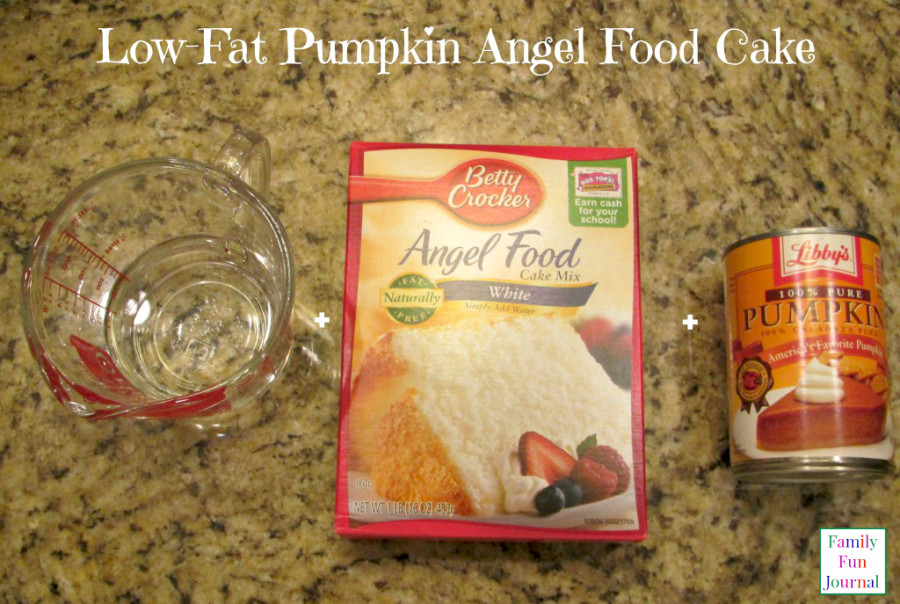 low fat pumpkin angel food cake