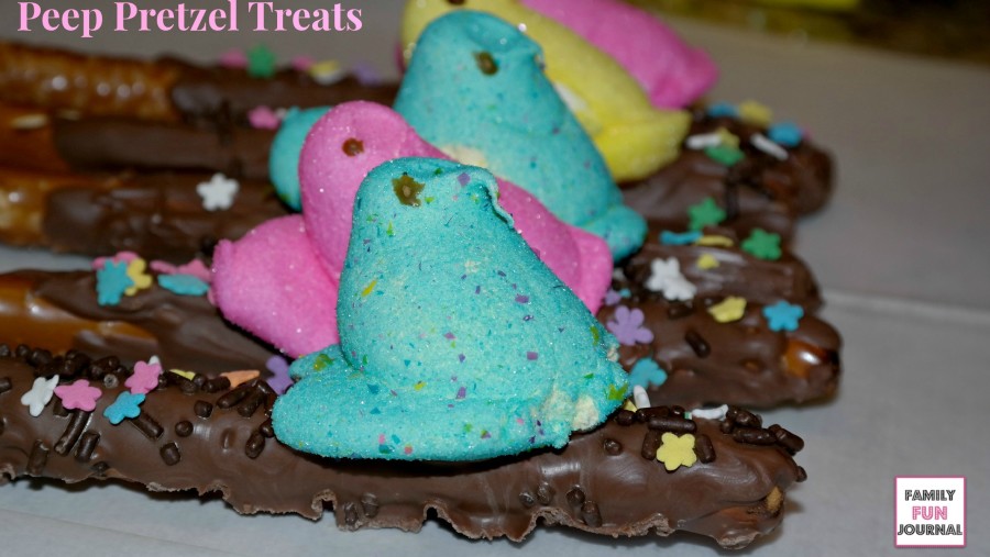 peep pretzel treats easter