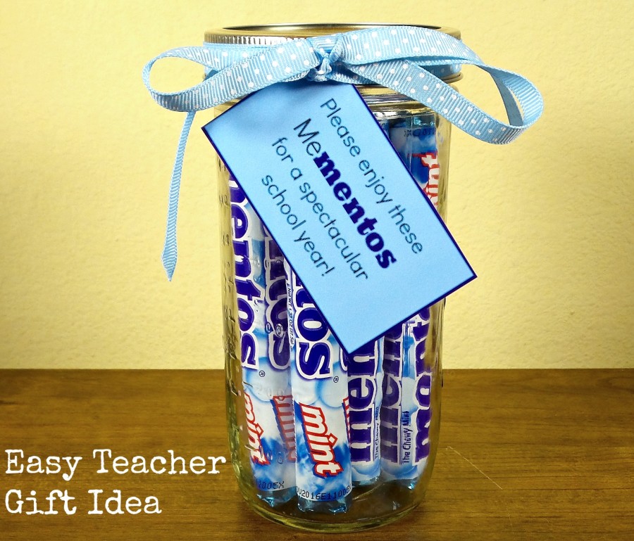 easy mentos teacher gift idea
