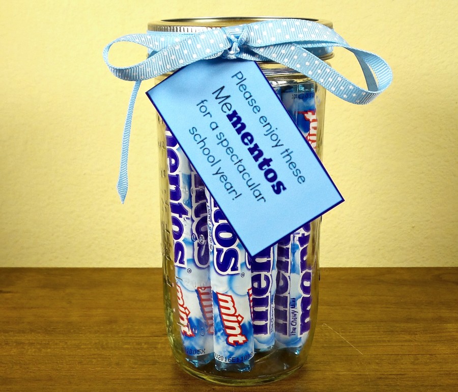 mentos teacher gift idea